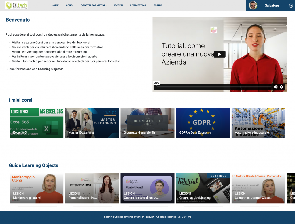 piattaforma e-learning personalizzata