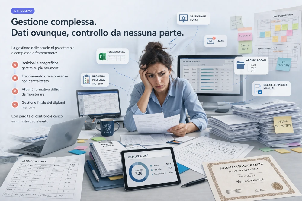 Gestione complessa in un ufficio affollato