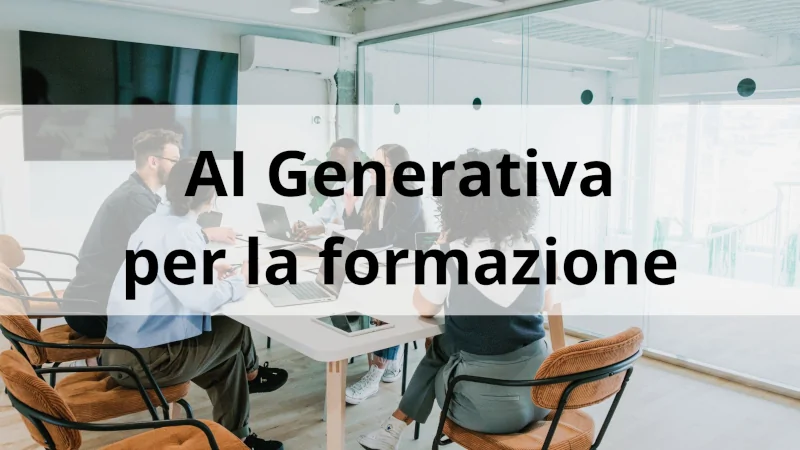 ai generativa nella formazione